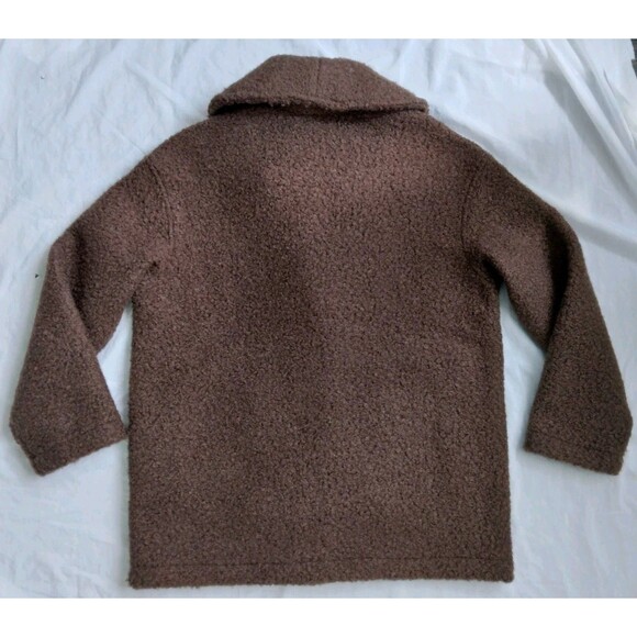 Madewell Pebbled Faux Shearling Shawl Collar Coat Women's Size Medium - Picture 8 of 15